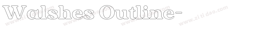 Walshes Outline字体转换